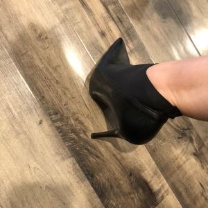 Italian black leather shoes.